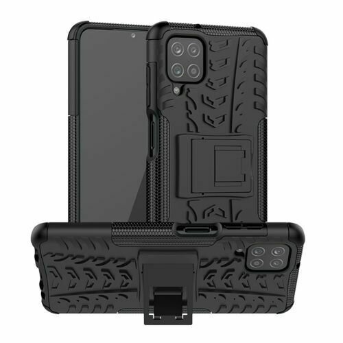Handy Tasche für SAMSUNG Galaxy Hülle Handyhülle Schutzhülle Outdoor Case Schale Galaxy A41 SM-A415F Schwarz