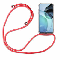 betterfon Handykette für Motorola Moto G72 Handyhülle mit Band Hülle mit Kordel  Rot