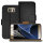 Handy Tasche für Samsung Galaxy Cover Case Buch Klapp Schutz Hülle Etui Wallet Samsung Galaxy S7 Edge Schwarz