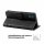 Huawei Handy Tasche Handyhülle Schutz Hülle Blumen Flip Cover Buch Case Etui Huawei Y5 2019 Schwarz