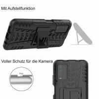 Schutz Hülle Xiaomi Handy Tasche Case Cover Silikon Schale Outdoor Handyhülle BF Xiaomi Poco M3 Schwarz
