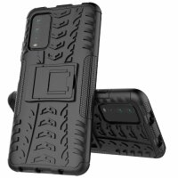 Schutz Hülle Xiaomi Handy Tasche Case Cover Silikon Schale Outdoor Handyhülle BF Xiaomi Poco M3 Schwarz