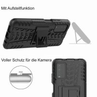 Schutz Hülle Xiaomi Handy Tasche Case Cover Silikon Schale Outdoor Handyhülle BF Xiaomi Poco M3 Schwarz