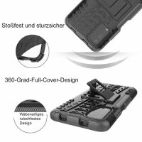 Schutz Hülle Xiaomi Handy Tasche Case Cover Silikon Schale Outdoor Handyhülle BF Xiaomi Poco M3 Schwarz