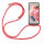 Handykette für Xiaomi Redmi Note 12 5G / Poco X5 5G Handyhülle mit Band Hülle Rot