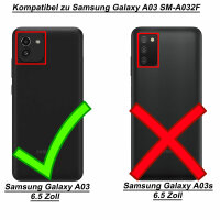 Hülle für Samsung Galaxy A03 - Handyhülle Schutzhülle Silikon Case Cover Bumper Lila