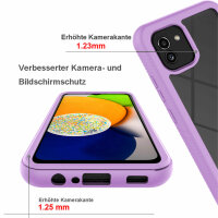 Hülle für Samsung Galaxy A03 - Handyhülle Schutzhülle Silikon Case Cover Bumper Lila