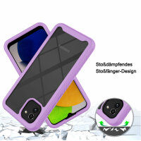 Hülle für Samsung Galaxy A03 - Handyhülle Schutzhülle Silikon Case Cover Bumper Lila