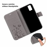 Handy Tasche ZTE Blade Hülle Schutzhülle Klapphülle Flip Case Buchhülle Etui TPU Blade A31 Lite Grau