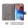 Handy Tasche ZTE Blade Hülle Schutzhülle Klapphülle Flip Case Buchhülle Etui TPU Blade A31 Lite Grau
