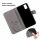 Handy Tasche ZTE Blade Hülle Schutzhülle Klapphülle Flip Case Buchhülle Etui TPU Blade A31 Lite Grau