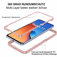 360° Grad Hülle Xiaomi Redmi 12 4G Rundum vollschutz Integriertem Displayschutz Rosa