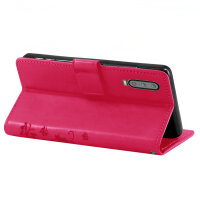 Huawei Handy Tasche Handyhülle Schutz Hülle Blumen Flip Cover Buch Case Etui Huawei P30 Pink