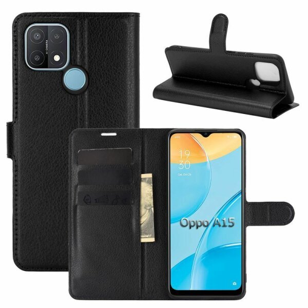 Oppo A15, Hülle Handyhülle Handy Tasche Flip Case Cover Schutzhülle Etui Schale