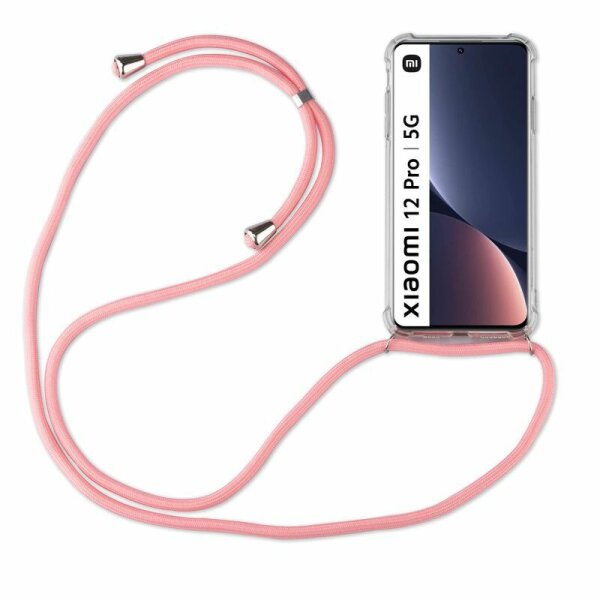 Handykette für Xiaomi 12 Pro – Handyhülle mit Band Rosegold