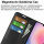 Handyhülle für Samsung Galaxy A25 5G – Klapphülle PU-Leder Schwarz