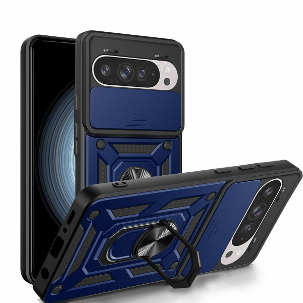 Outdoor Panzer Hülle für Google Pixel 9 / 9 Pro Handyhülle mit Kameraschutz Case Blau