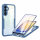 Handyhülle für Samsung Galaxy A25 – 360° Panzer Case mit Displayschutz Blau