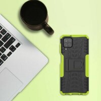 Handy Tasche für SAMSUNG Galaxy Hülle Handyhülle Schutzhülle Outdoor Case Schale Galaxy A12 SM-A125F Grün