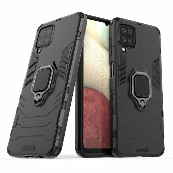 Handy Tasche für Samsung Galaxy Ring Case Hülle Outdoor TPU Back Cover Bumper  Galaxy A72 Schwarz
