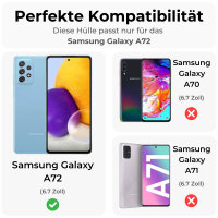 Handy Tasche für Samsung Galaxy Ring Case Hülle Outdoor TPU Back Cover Bumper  Galaxy A72 Schwarz