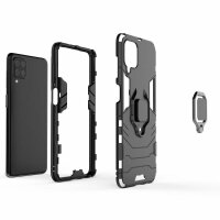 Handy Tasche für Samsung Galaxy Ring Case Hülle Outdoor TPU Back Cover Bumper  Galaxy A72 Schwarz