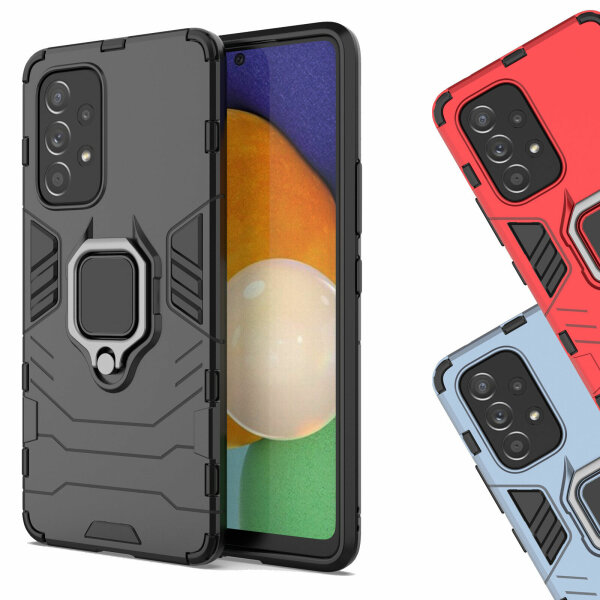 Hülle für Samsung Galaxy A53 5G, Schutzhülle Handy Tasche Ring Case Cover Bumper