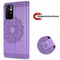 Hülle für Xiaomi Redmi Note 11s 5G / Poco M4 Pro 5G Handyhülle Handy Tasche Etui Lila