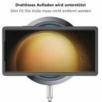 Hülle für Samsung Galaxy S24 Ultra Handyhülle 2 Teilig Bumper Case Kantenschutz Schwarz