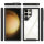 Hülle für Samsung Galaxy S24 Ultra Handyhülle 2 Teilig Bumper Case Kantenschutz Schwarz