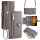 Handykette Samsung Hülle mit Band Handyhülle Kartenfächer PU Leder Umhängetasche Galaxy Xcover 7 Grau