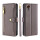 Handykette Samsung Hülle mit Band Handyhülle Kartenfächer PU Leder Umhängetasche Galaxy Xcover 7 Grau
