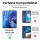Outdoor Panzer Hülle Motorola Moto G54 Handyhülle mit Kameraschutz Ringhalter Blau