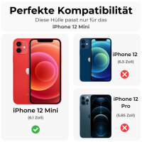 Handyhülle für Apple iPhone 12 Mini – Outdoor Back Cover Schwarz