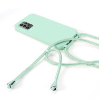 Handykette für Samsung Hanyhülle mit Band Hülle mit Kodel Smartphone Halskette Galaxy A23 Mintgrün