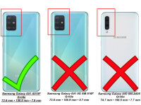 Handy Tasche für Samsung Galaxy A51 SM-A515 Hülle Case Buchhülle Klapphülle TPU Blume Pink