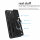 Panzer Hülle iPhone 15 /Pro /Pro Max/Plus Handyhülle mit Kameraschutz Ringhalter Schwarz iPhone 15