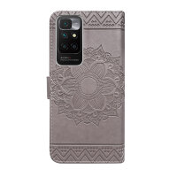 Handyhülle Xiaomi Redmi 10 2022 Hülle Handy Tasche Schutzhülle Wallet Case Etui Grau