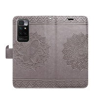 Handyhülle Xiaomi Redmi 10 2022 Hülle Handy Tasche Schutzhülle Wallet Case Etui Grau