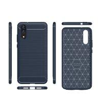 Huawei P20 Handy Tasche Case Cover Panzer Hülle Schutzhülle Handyhülle Carbon