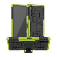 Handy Tasche für Sony Xperia Panzer Cover Case SchutzHülle Etui Schale Bumper  Sony Xperia L4 Grün