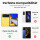 Handyhülle Hülle für Xiaomi POCO M4 Pro 4G, Handy Tasche Schutz Flip Case Schale Schwarz