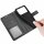 Handyhülle Hülle für Xiaomi POCO M4 Pro 4G, Handy Tasche Schutz Flip Case Schale Schwarz