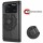 Handyhülle Hülle für Xiaomi POCO M4 Pro 4G, Handy Tasche Schutz Flip Case Schale Schwarz