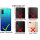 Huawei Handy Tasche Handyhülle Schutz Hülle Blumen Flip Cover Buch Case Etui Huawei P Smart 2020 Blau