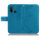 Huawei Handy Tasche Handyhülle Schutz Hülle Blumen Flip Cover Buch Case Etui Huawei P Smart 2020 Blau