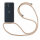 Handykette für Motorola Moto G84 Handyhülle mit Band Hülle mit Schnur Back Cover Beige / Braun