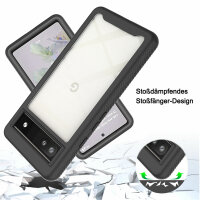 Google Pixel 6A Hülle Handyhülle 360° Grad Case Cover 2-teilig mit Folie
