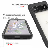 Google Pixel 6A Hülle Handyhülle 360° Grad Case Cover 2-teilig mit Folie