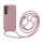 Handykette für Samsung Hanyhülle mit Band Hülle mit Kodel Smartphone Halskette Galaxy S24+ Rosa